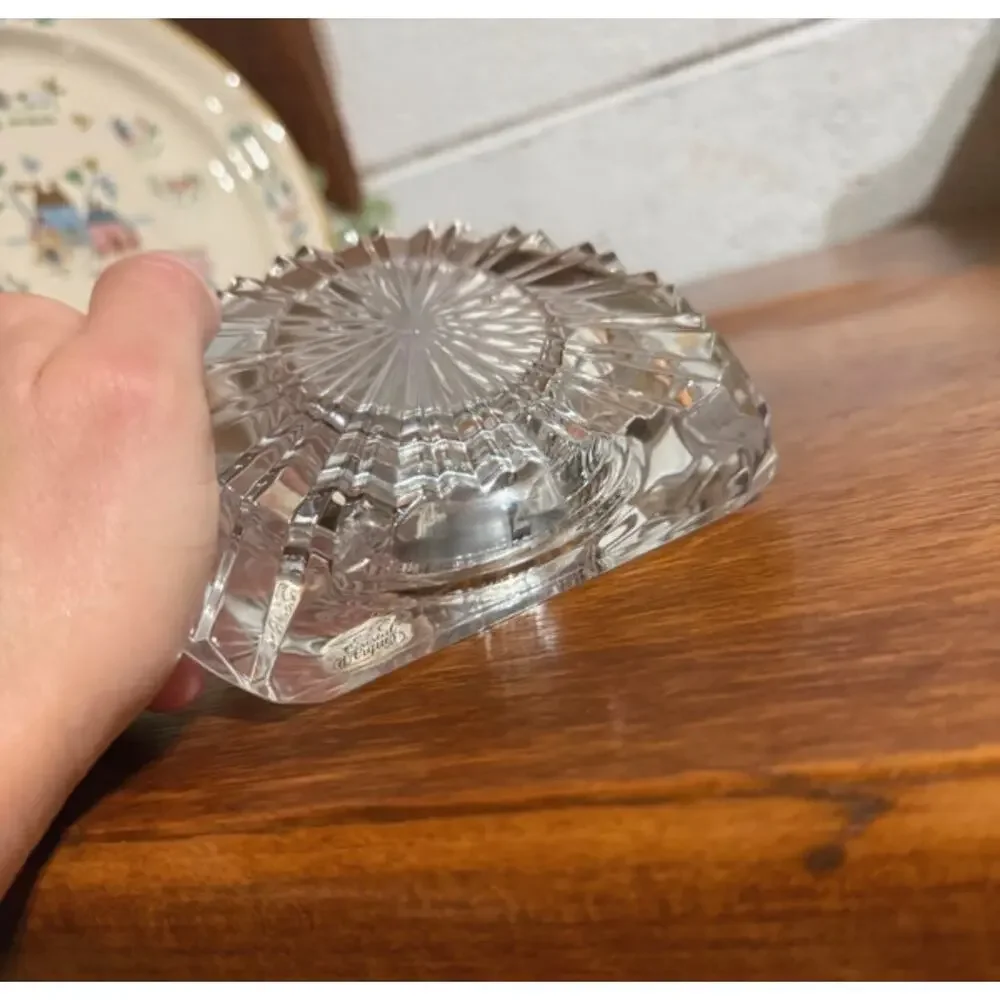 Vintage Staiger Crystal Desk Clock Quartz West Germany Movement Arched Mantel